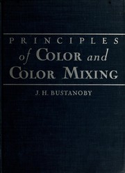 Cover of: Principles of color and color mixing
