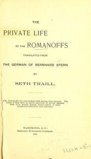 Cover of: The private life of the Romanoffs