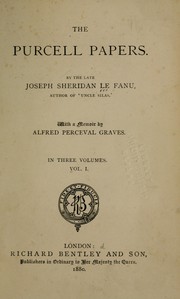 Cover of: The Purcell papers by Joseph Sheridan Le Fanu