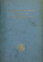 Cover of: Quarter centenary record of the class of 1898 of the College of Physicians and Surgeons, Columbia University in the City of New York by Columbia University. College of Physicians and Surgeons. Class of 1898