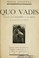 Cover of: Quo vadis