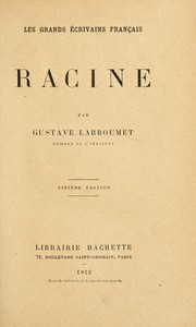 Cover of: Racine
