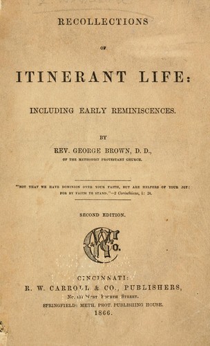 Recollections of itinerant life