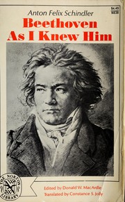 Cover of: Beethoven as I knew him by Anton Felix Schindler