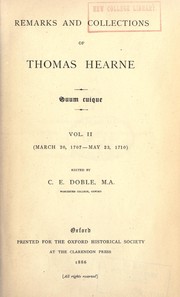 Cover of: Remarks and collections