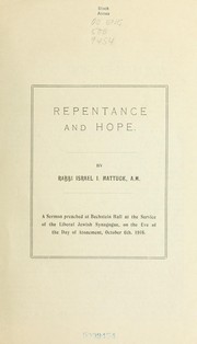 Cover of: Repentance and hope