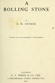 Cover of: A rolling stone | B. M. Croker