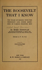 Cover of: The Roosevelt that I know by Michael Joseph Donovan