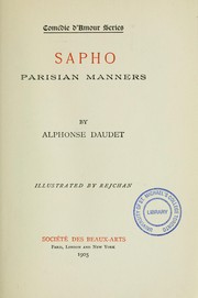 Cover of: ... Sapho: Parisian manners