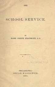 Cover of: The school service