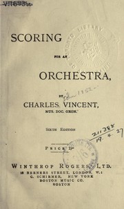 Cover of: Scoring for an orchestra
