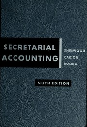 Cover of: Secretarial accounting