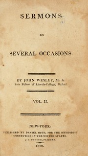 Cover of: Sermons on several occasions by John Wesley