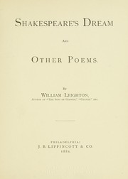 Cover of: Shakespeare's dream: and other poems.