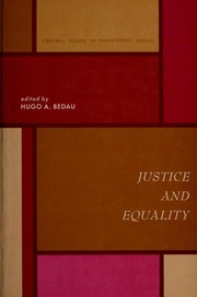 Cover of: Justice and equality.