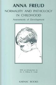 Cover of: Normality and Pathology in Childhood by Anna Freud