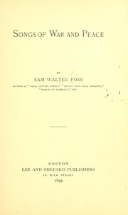 Cover of: Songs of war and peace