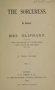 Cover of: The Sorceress by Margaret Oliphant