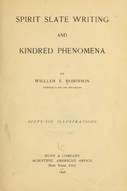 Cover of: Spirit slate writing and kindred phenomena by Chung Ling Soo