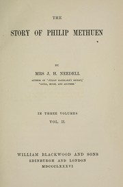 Cover of: The story of Philip Methuen | Mary Anna Lupton Needell