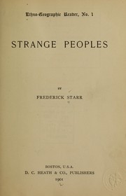 Cover of: Strange peoples