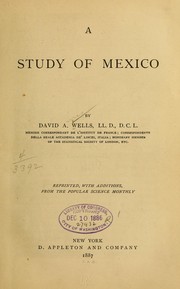 Cover of: A study of Mexico