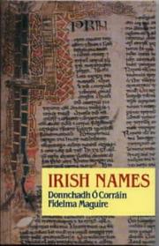 Cover of: Irish names
