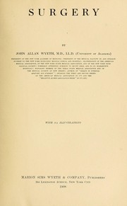 Cover of: Surgery by John A. Wyeth