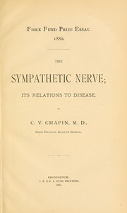 Cover of: The sympathetic nerve: its relations to disease