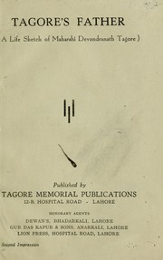 Cover of: Tagore's father by 