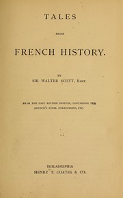 Cover of: Tales from French history