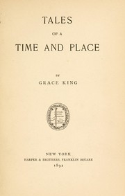 Cover of: Tales of a time and place