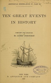 Cover of: Ten great events in history
