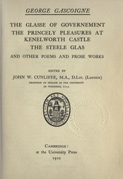 Cover of: [The complete works of George Gascoigne]