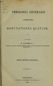 Cover of: Theologiae dogmaticae compendium in usum studiosorum theologiae ...