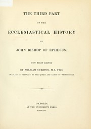 Cover of: The third part of the ecclesiastical history