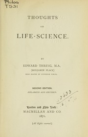 Cover of: Thoughts on life-science