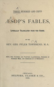 Cover of: Three hundred and fifty AEsop's fables