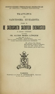 Cover of: ... Tractatus de sanctissima eucharistia ...: (3, quaest. LXXIII-[LXXXIII])