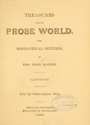 Cover of: Treasures from the prose world.: With biographical sketches