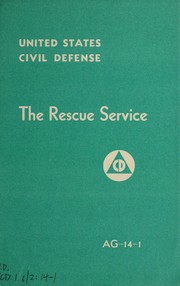 Cover of: United States civil defense: the rescue service