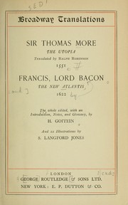 Cover of: The utopia by Thomas More