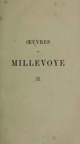 Œuvres de Millevoye
