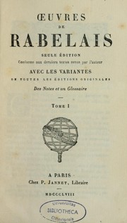 Cover of: Œuvres de Rabelais