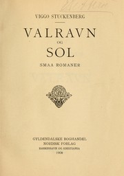 Cover of: Valravn: og, Sol; smaa romaner