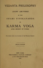 Cover of: Vedânta philosophy: eight lectures