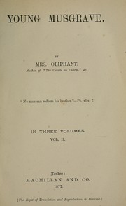 Cover of: Young Musgrave by Margaret Oliphant