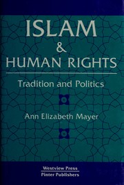 Cover of: Islam and human rights by Mayer, Ann Elizabeth.
