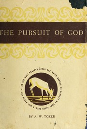 Cover of: The pursuit of God