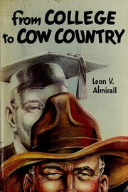 Cover of: From college to cow country.